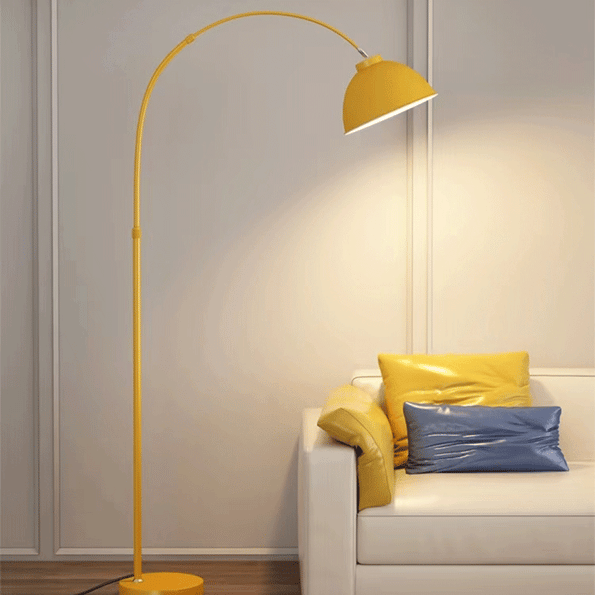 Morandi Metal Linear Bedside Floor Lamp, Black/Wine/Red/Yellow | Liiffy